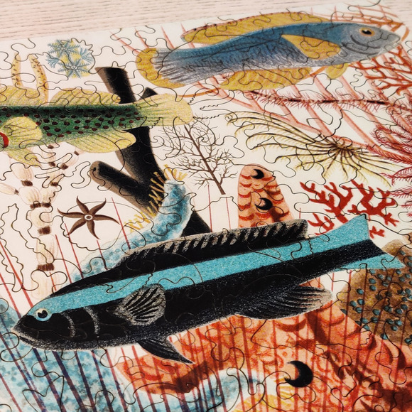 Liberty Puzzle Classic Wooden Jigsaw Puzzle Great Barrier Reef Silver Ed 129 pcs - Picture 11 of 16